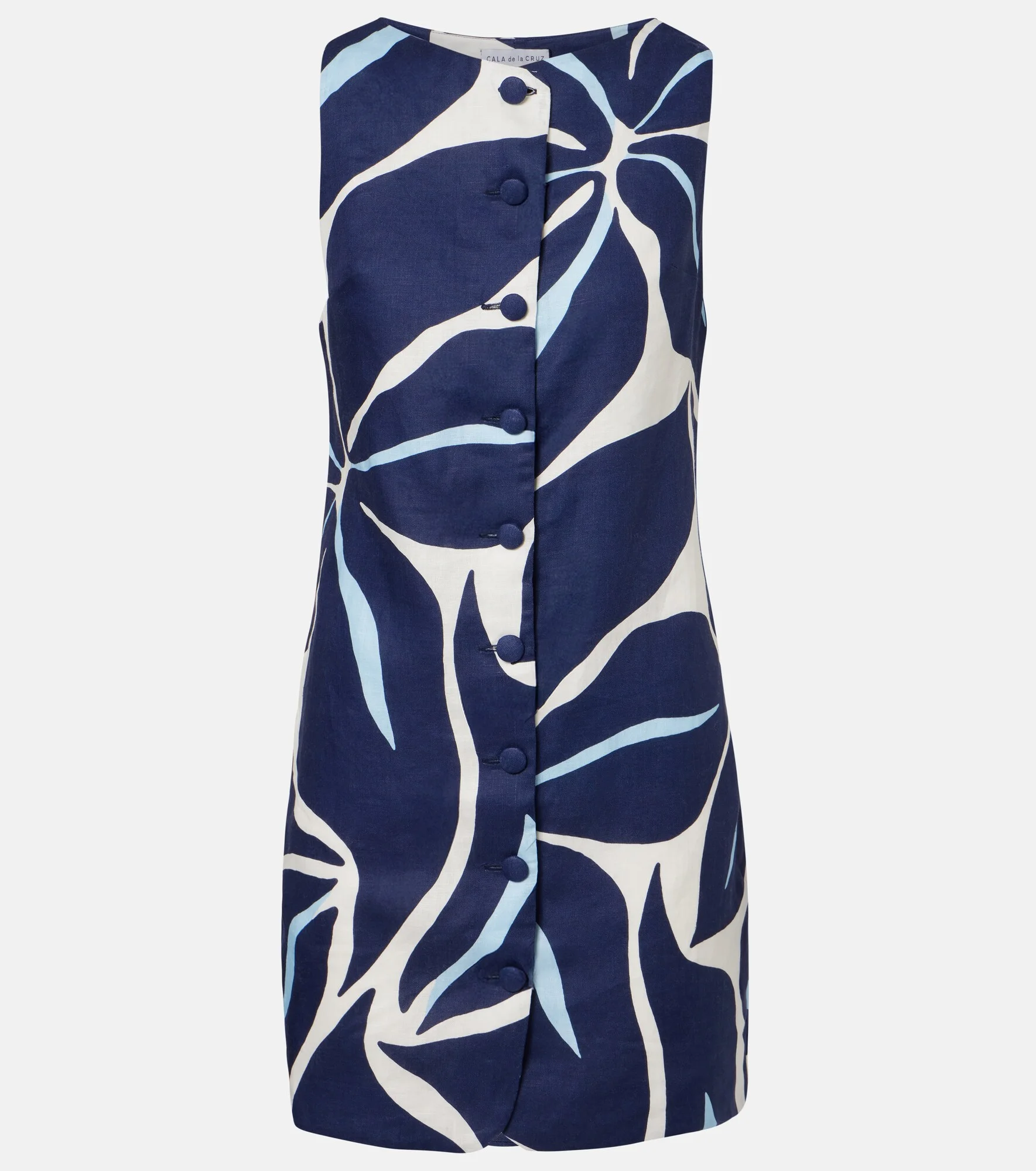 Rhoda printed linen minidress - 1