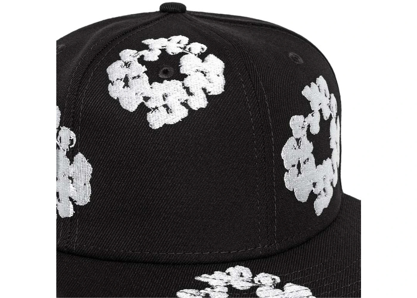Denim Tears New Era Cotton Wreath 59/50 Cap Black - 3