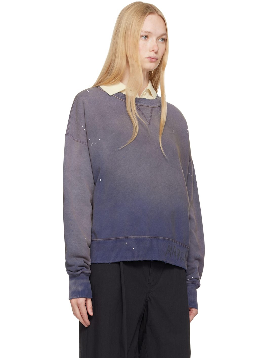 Blue Graffiti Logo Sweatshirt - 2