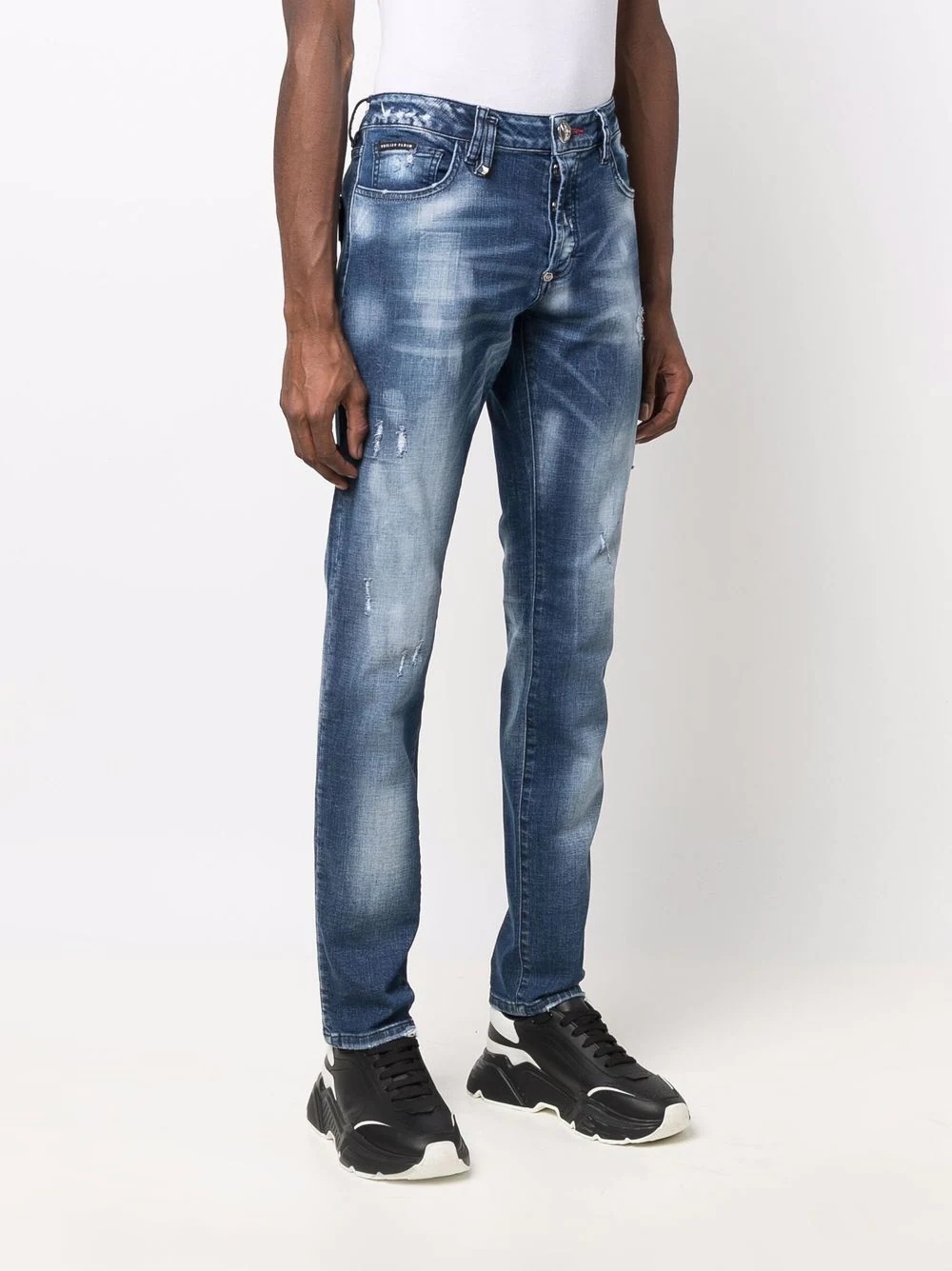 Super Straight distressed denim jeans - 3