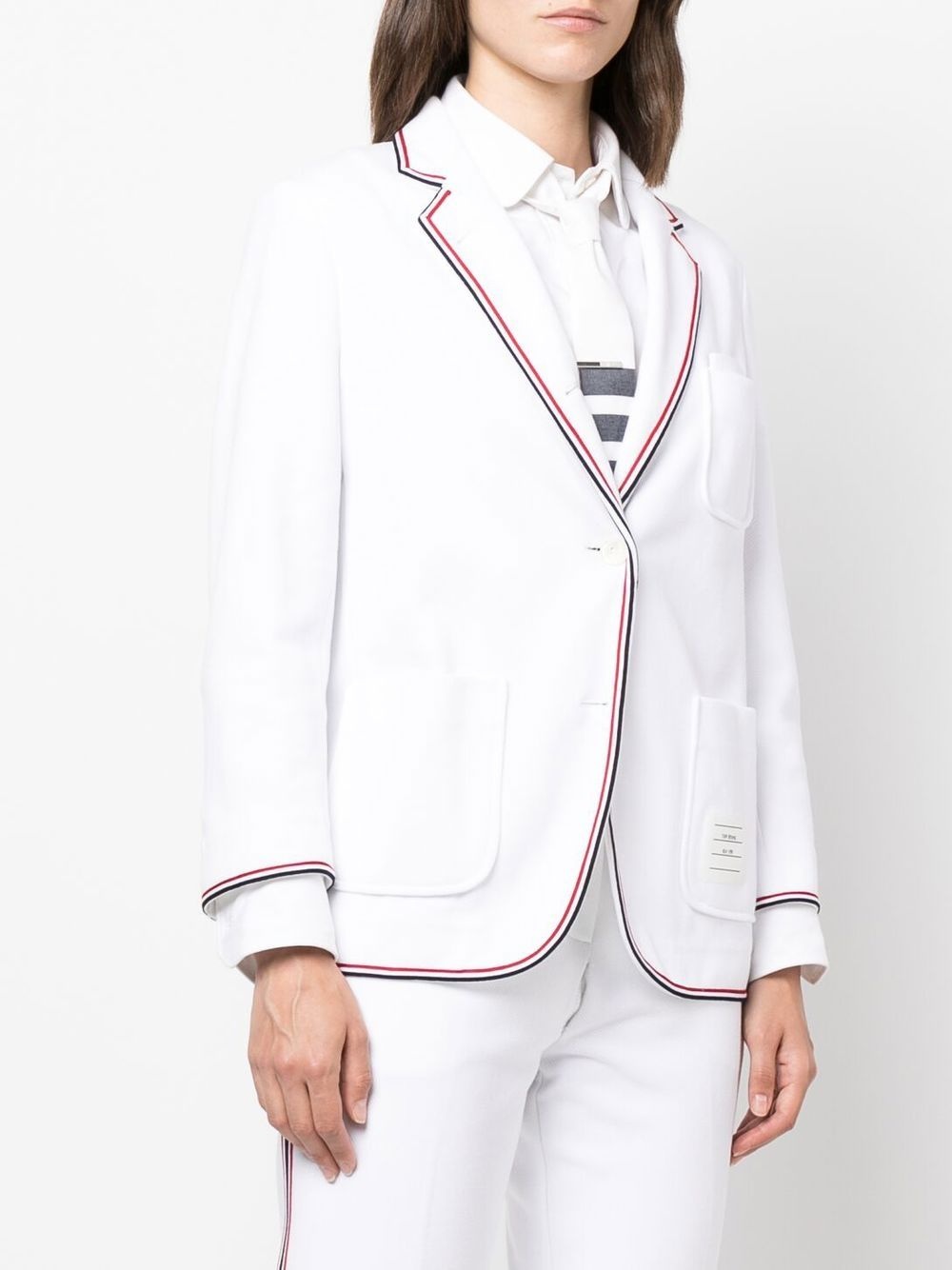 tech twill blazer jacket - 3