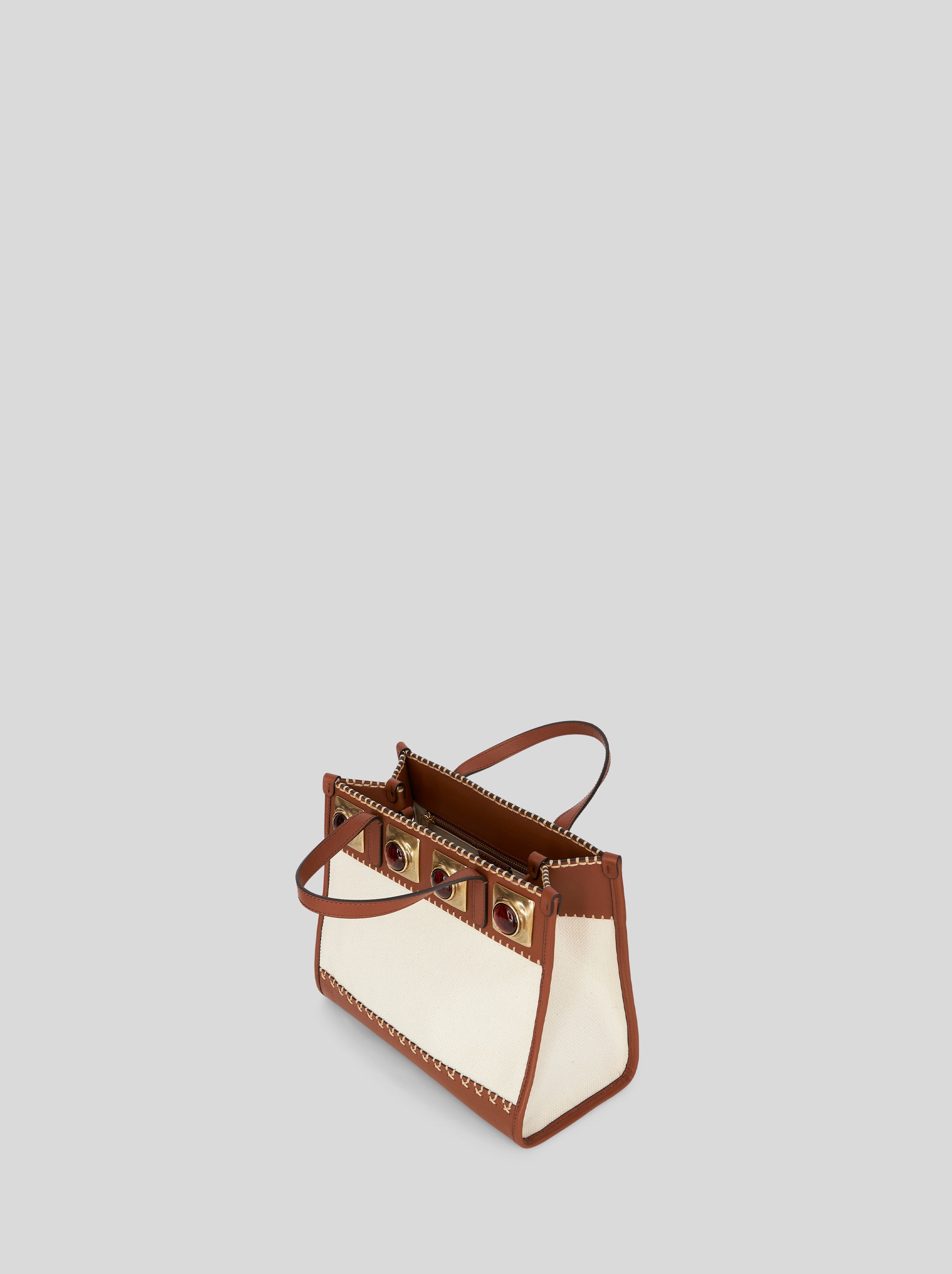 SMALL CROWN ME BAG WITH AMBER STONES - 4