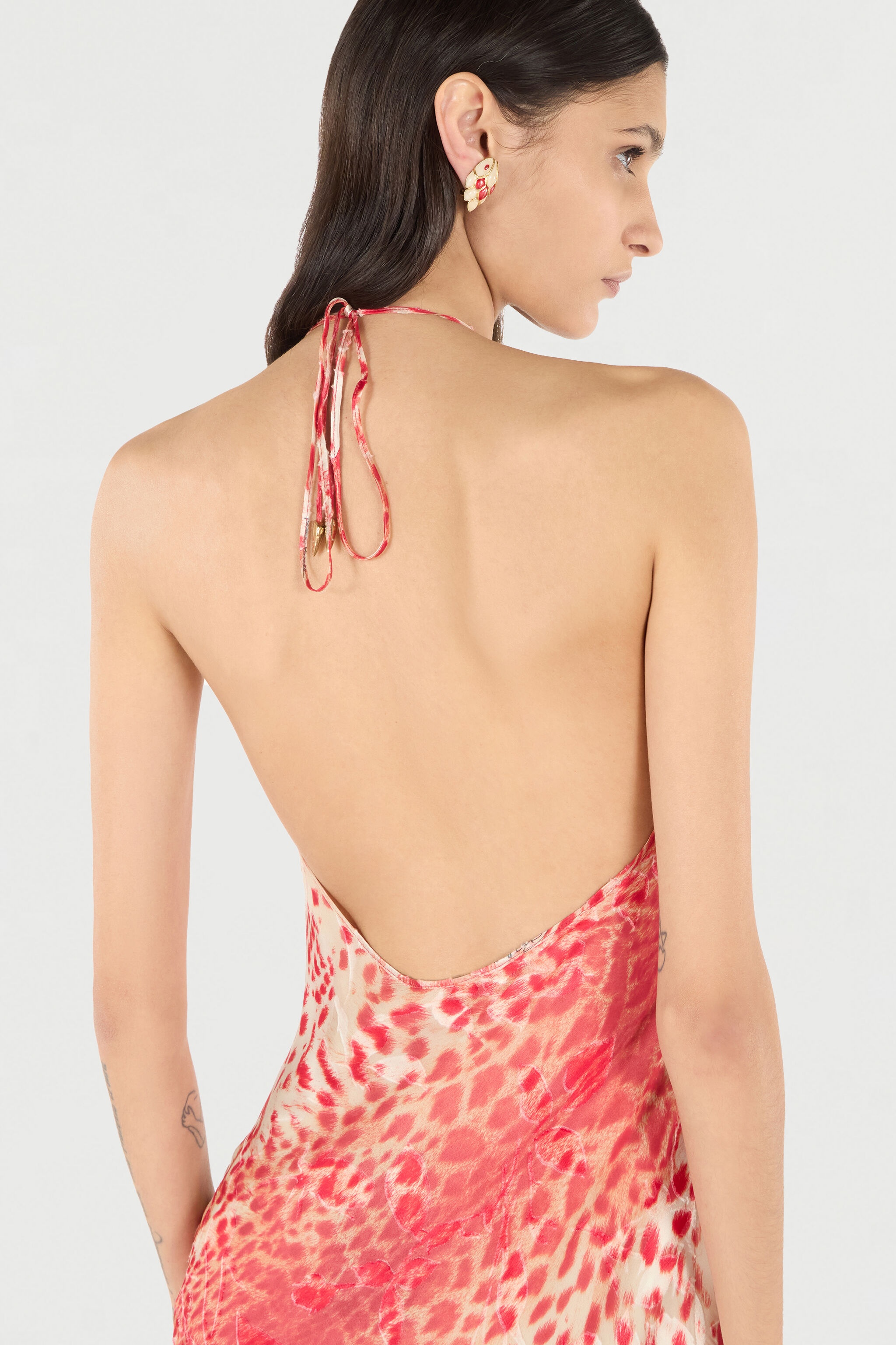 Mini Dress With Jaguar Skin Print - 6