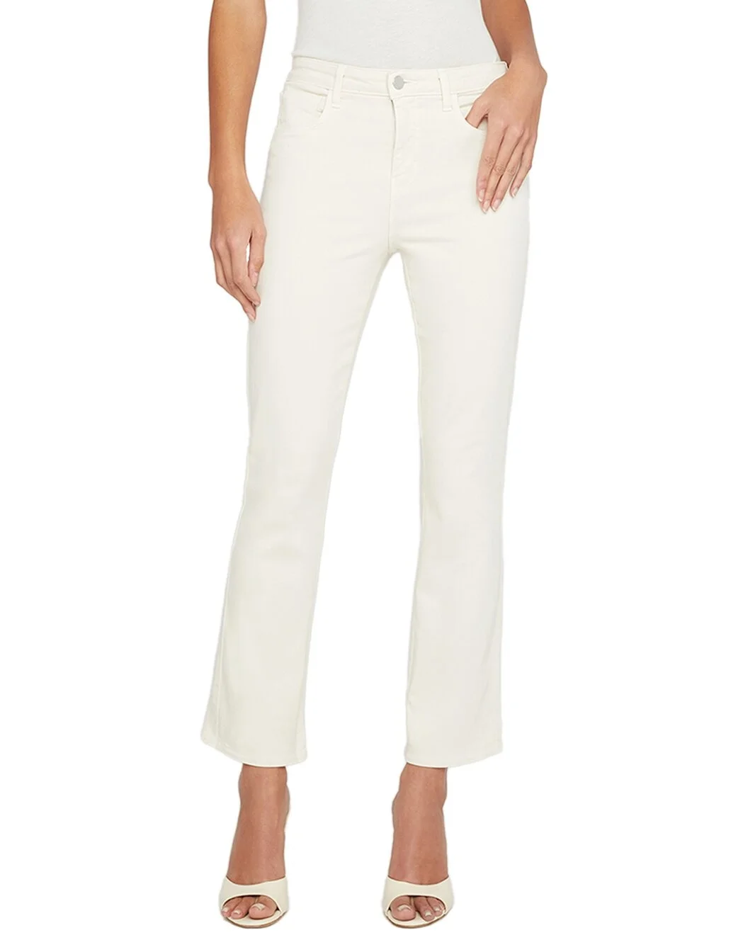 L’AGENCE Tati High-Rise Crop Micro Boot French Vanilla Jean - 1