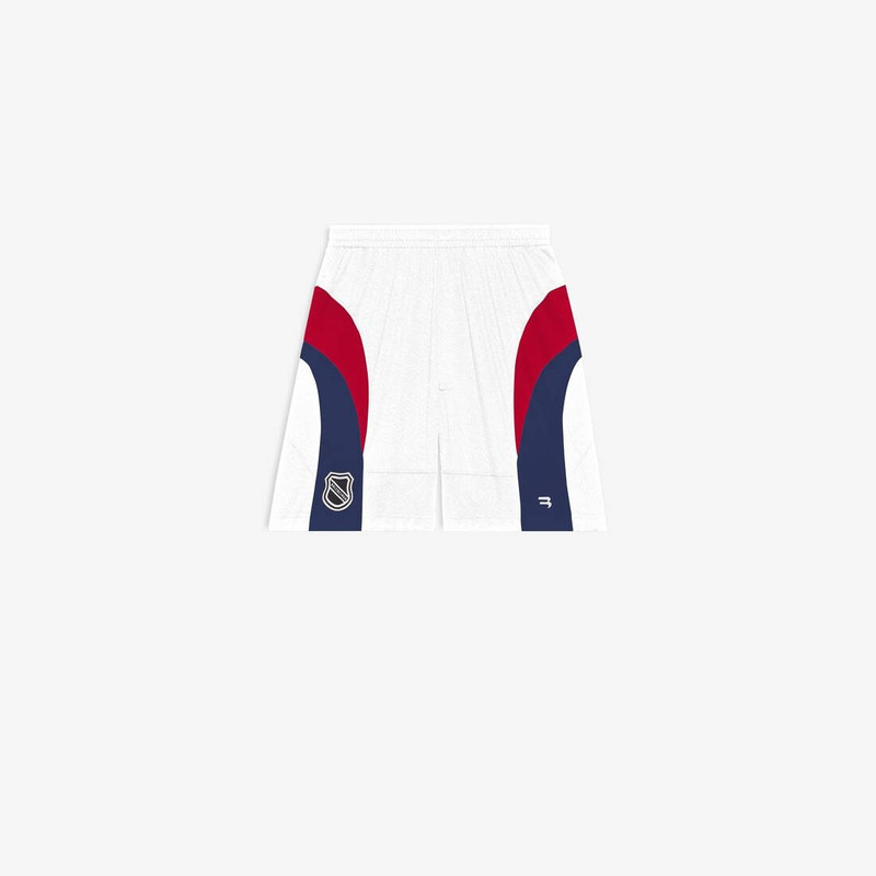 Men's Hockey Shorts in White/red 1