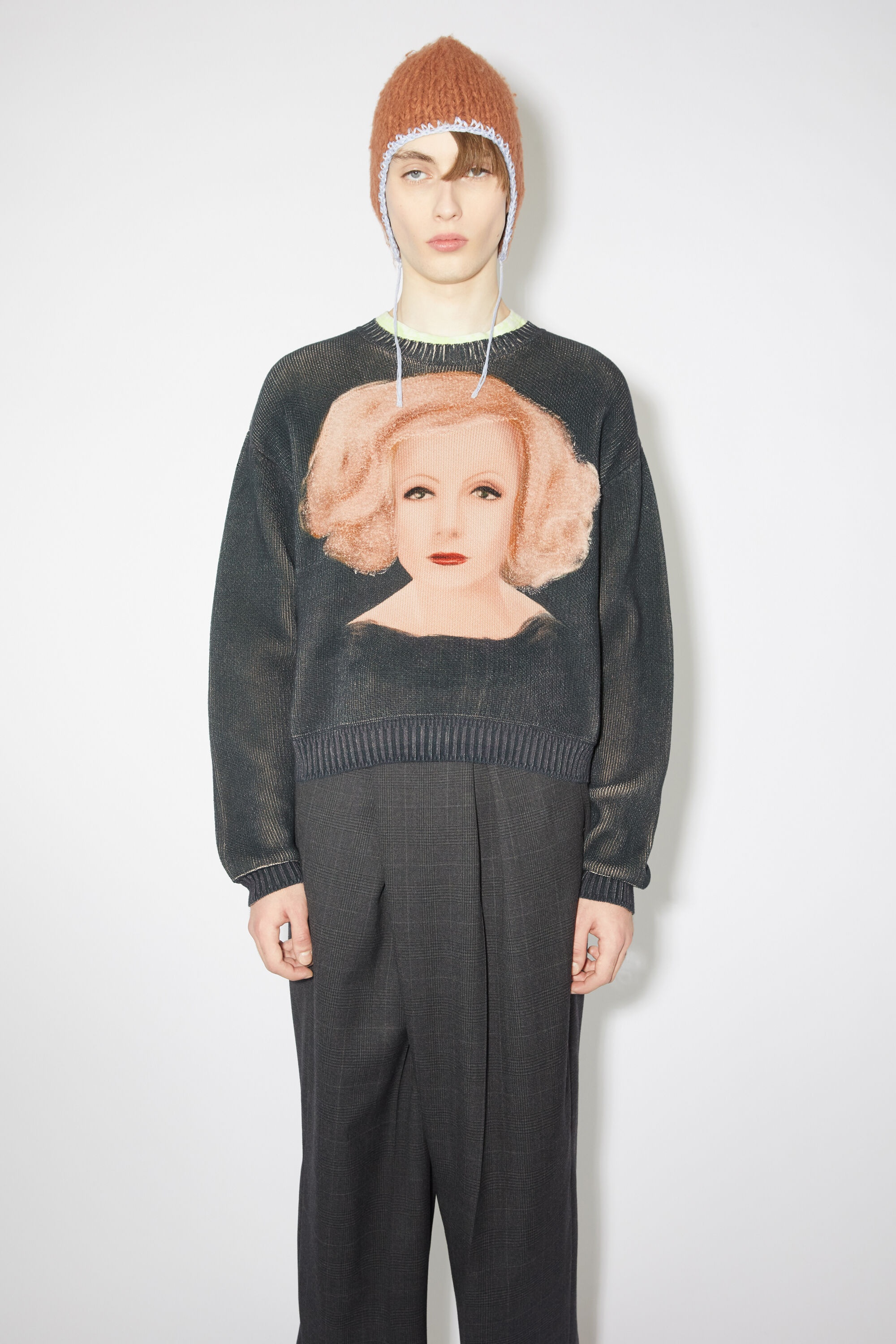 Printed sweater - Washed Black - 2