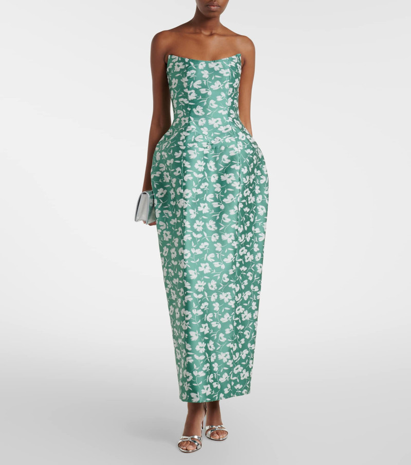 markarian Marianne floral brocade corset gown outlook