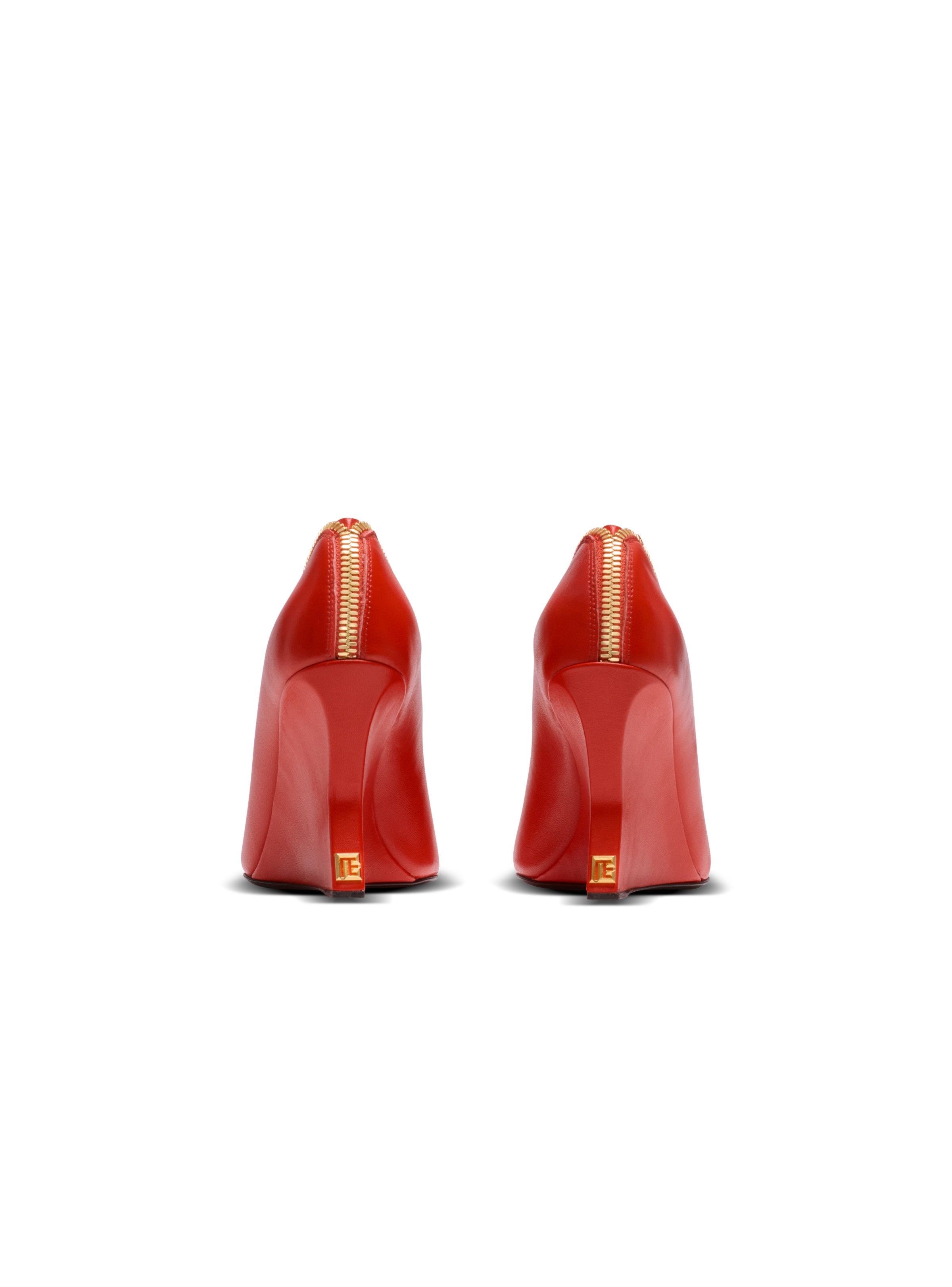 Zip Wedge pumps in lambskin leather - 4