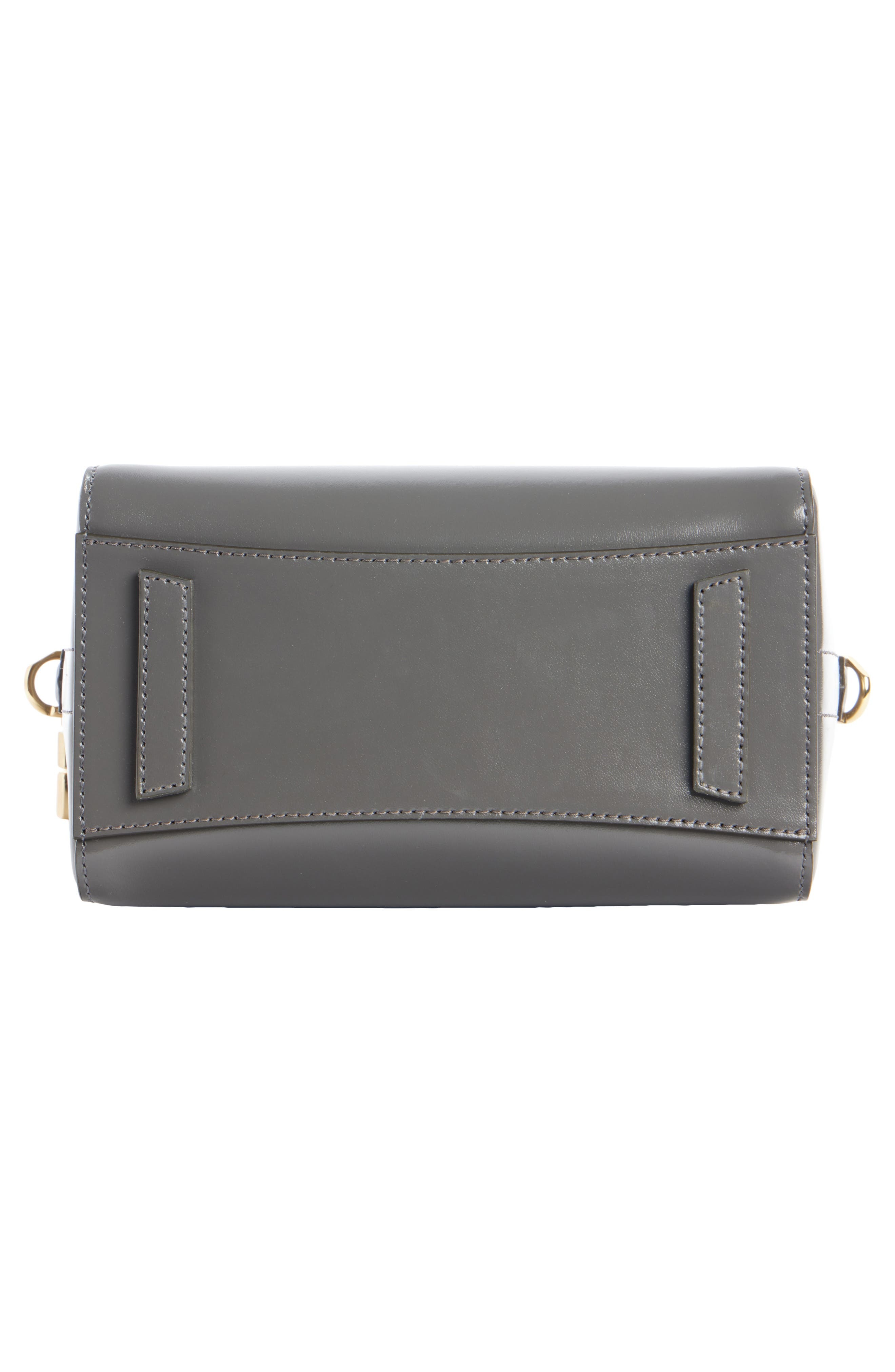 Givenchy Mini Antigona Leather Satchel in Charcoal at Nordstrom - 8