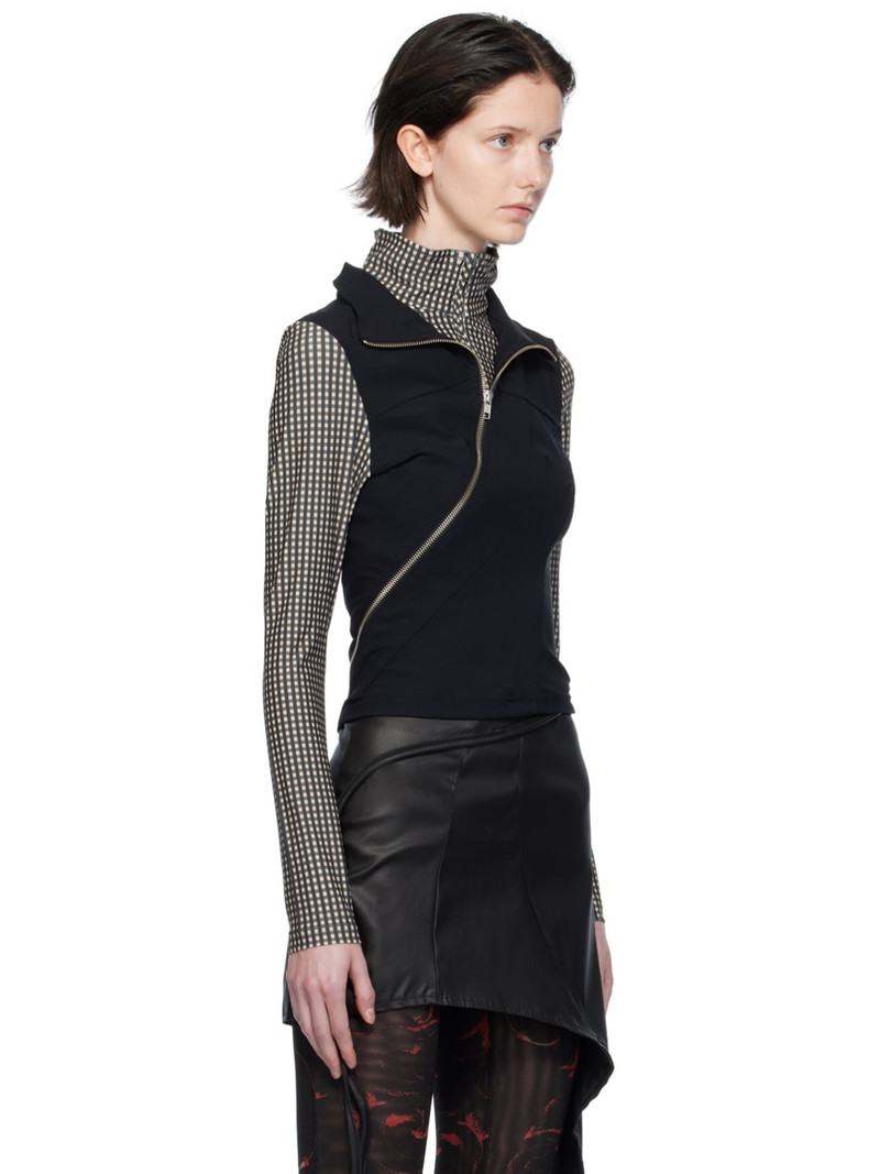 Black Double Collar Turtleneck 2