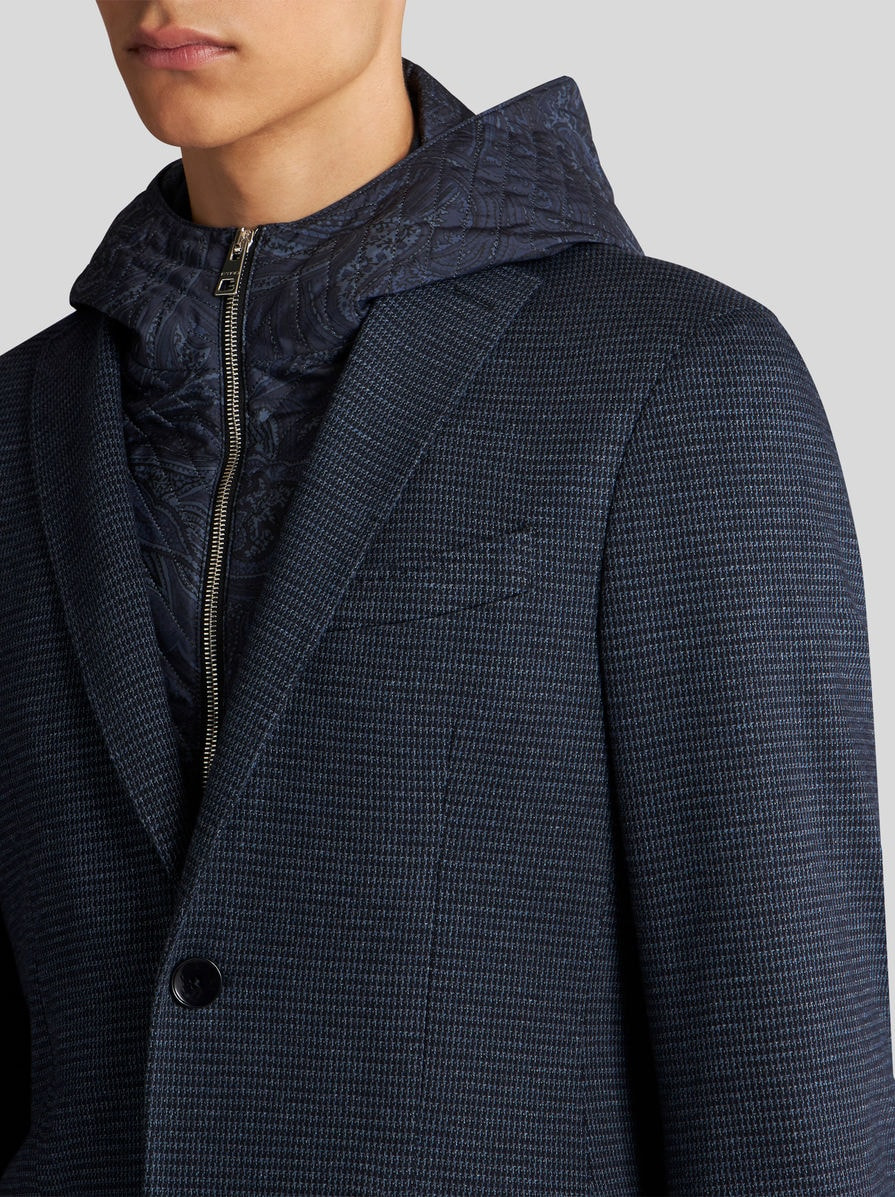 JACQUARD BLAZER WITH HOOD - 3