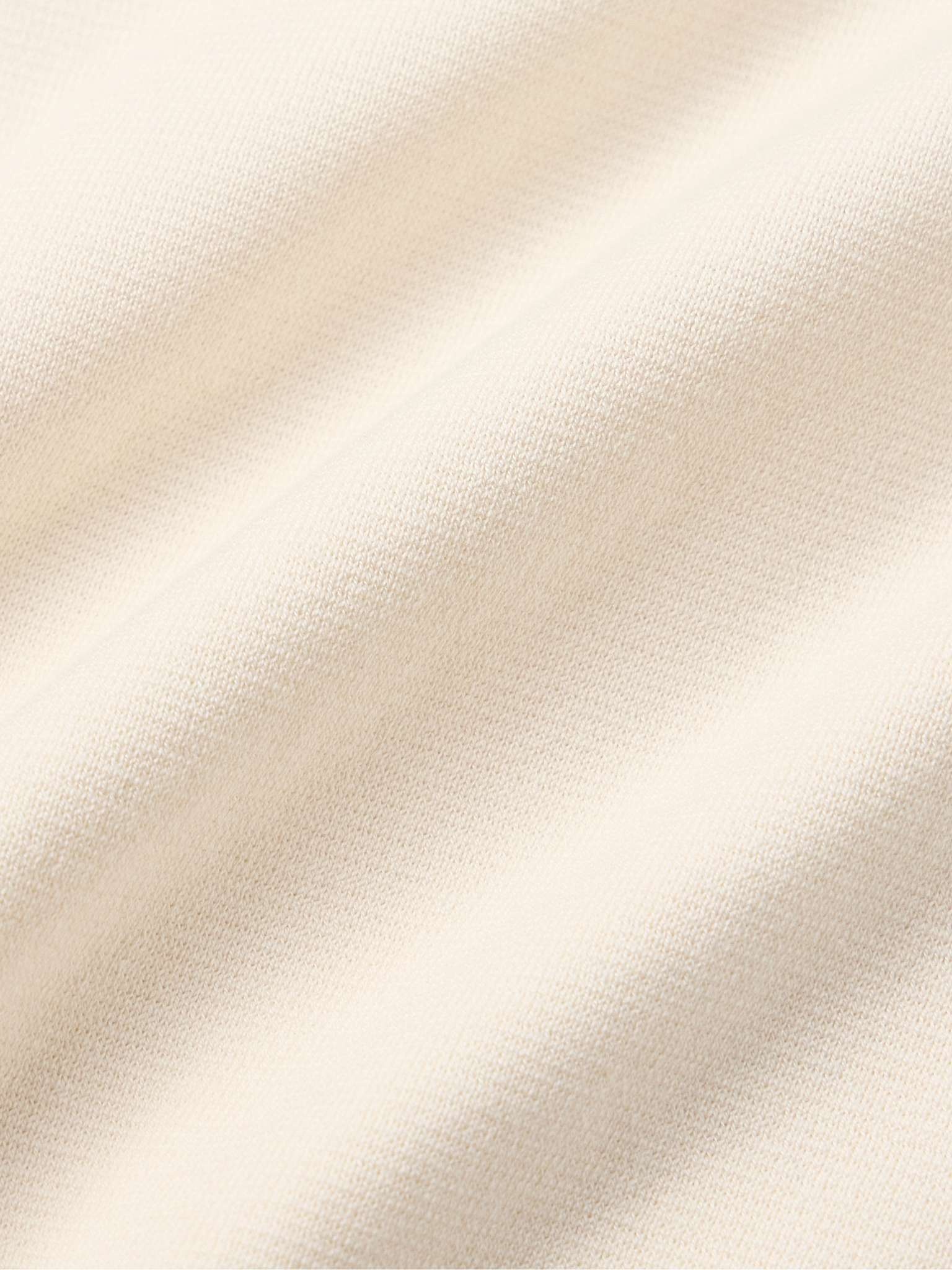 Logo-Intarsia Silk and Cotton-Blend T-Shirt - 5