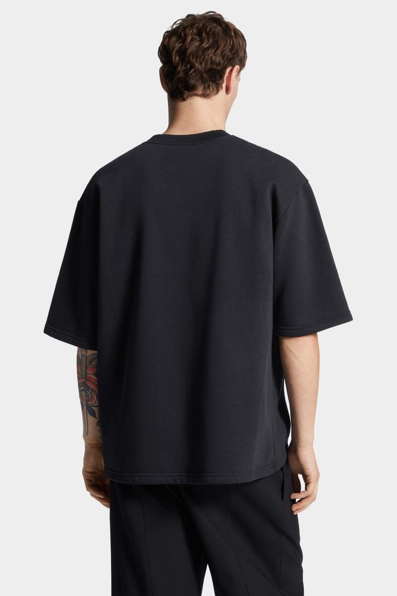 LOOSE FIT SL SHINY LOGO CREWNECK - 4