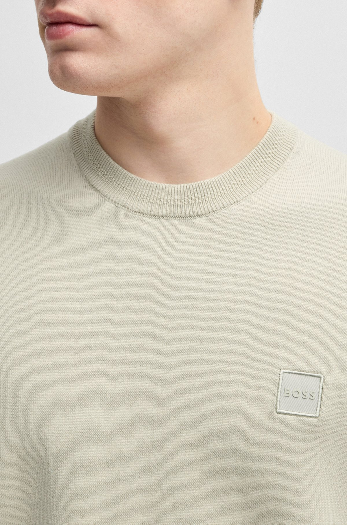 KNIT T-SHIRT IN COTTON AND CASHMERE - 3