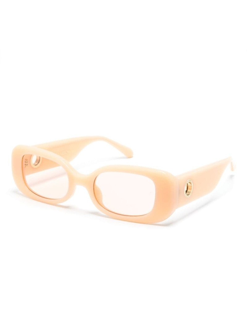 LINDA FARROW Lola rectangle-frame sunglasses outlook