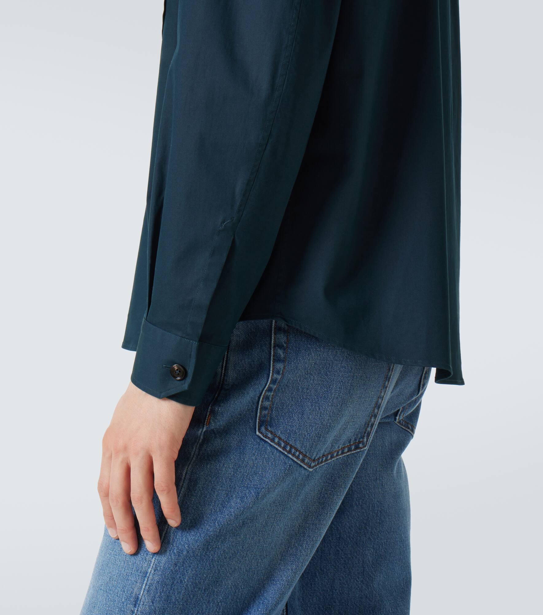 Cotton-blend overshirt - 7