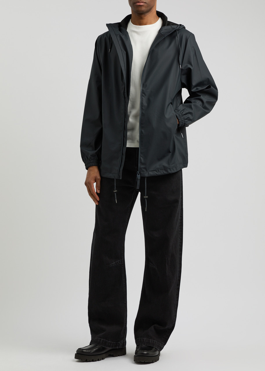 Rains Hooded Rubberised Jacket - 3