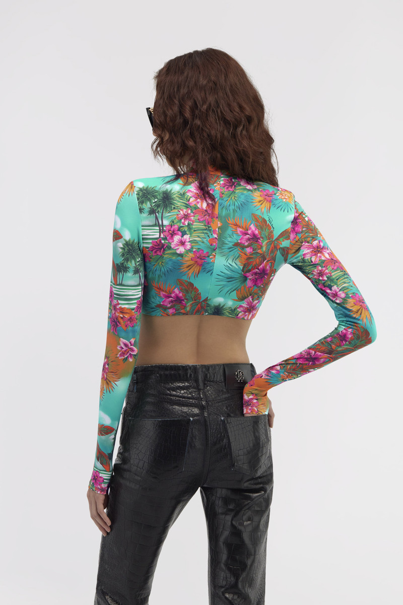 Hawaii Print Crop Top 4