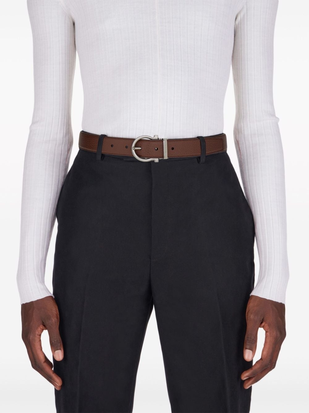 reversible Gancini belt - 3