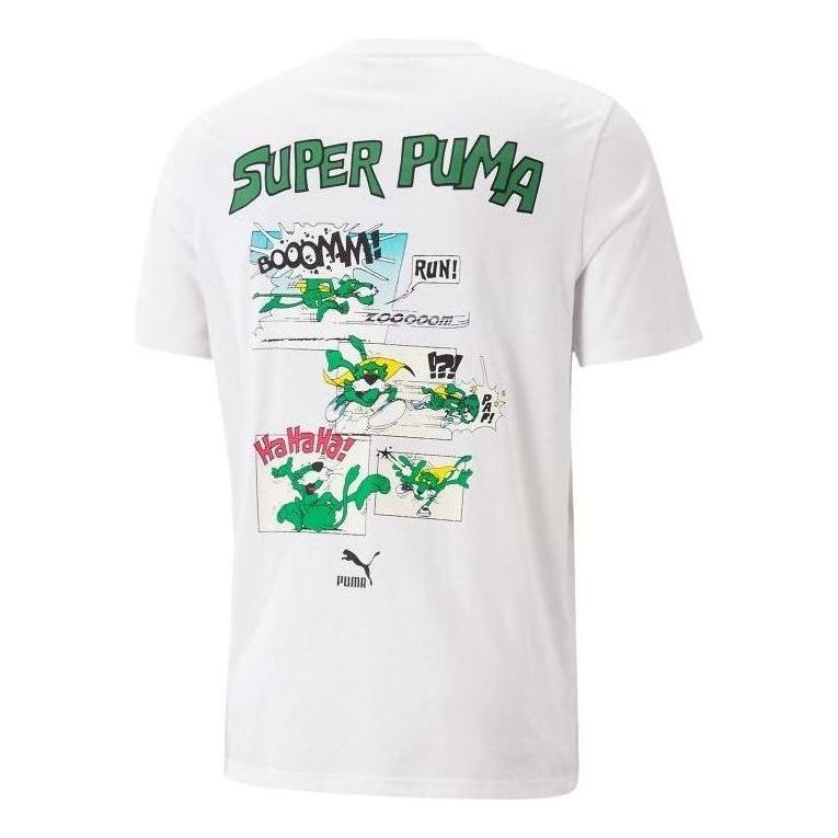 PUMA Classic Super Graphic T-Shirt 'White' 621993-02 - 2