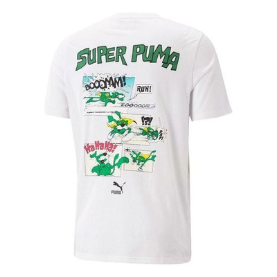 PUMA PUMA Classic Super Graphic T-Shirt 'White' 621993-02 outlook