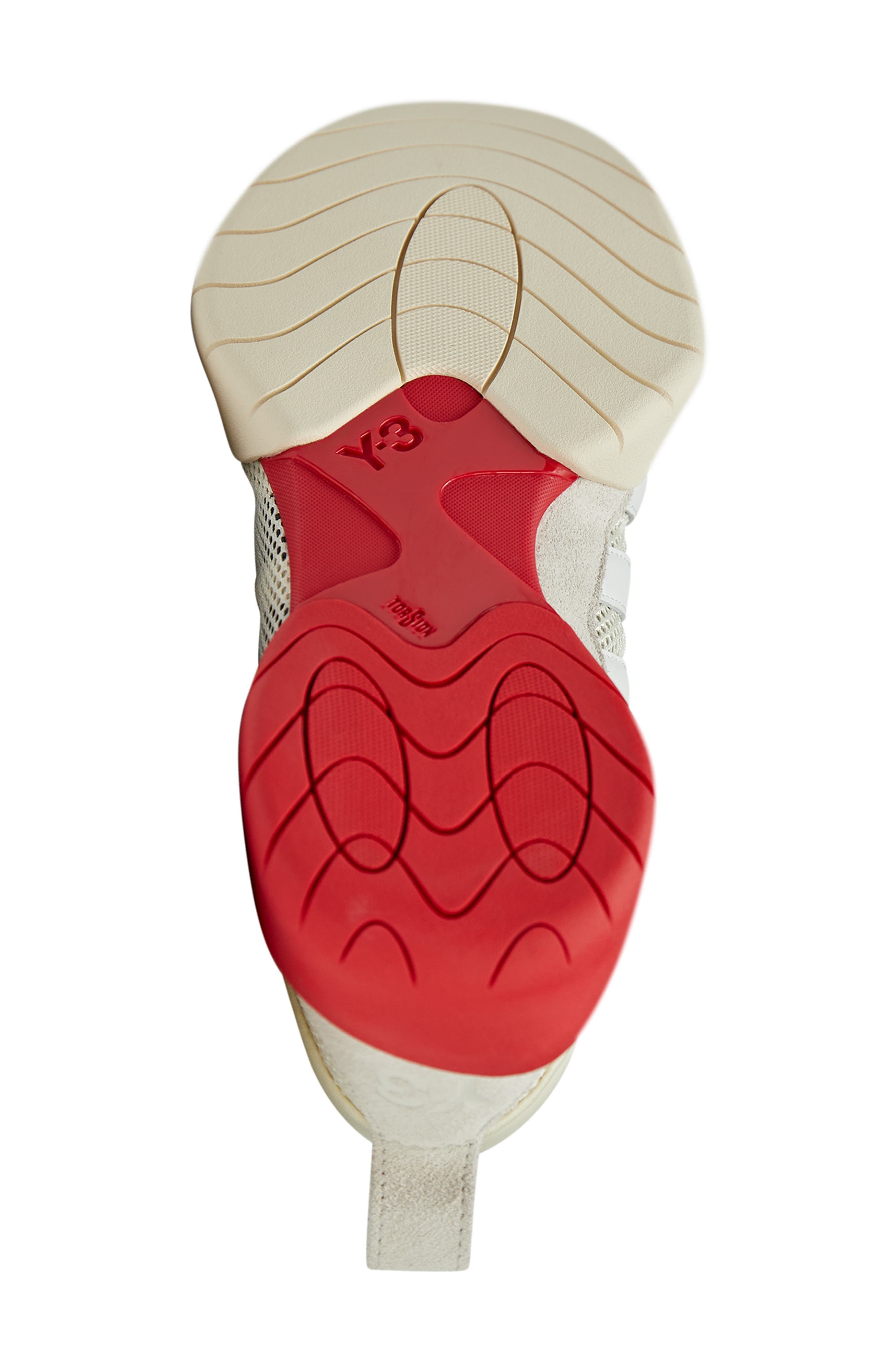 Y-3 Regu Sneaker in Cream White/Scarlet/White at Nordstrom - 5