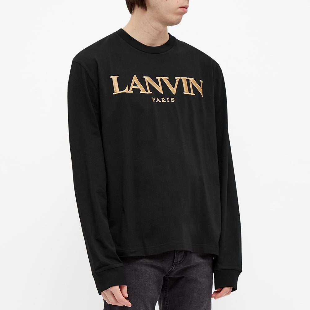 Lanvin Long Sleeve Logo Tee - 4