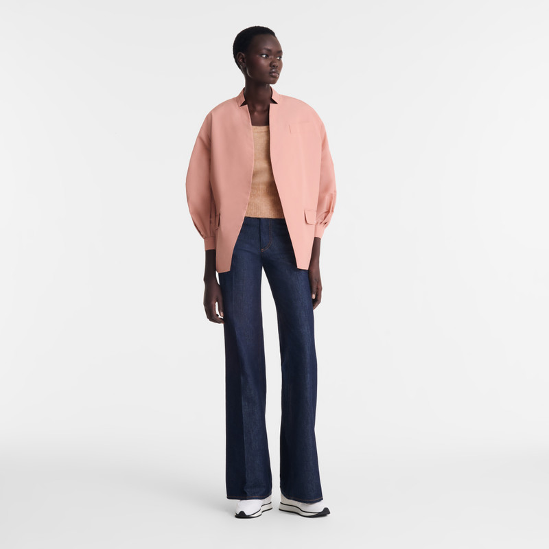 Longchamp Kimono jacket Pink Tea - Technical taffeta outlook