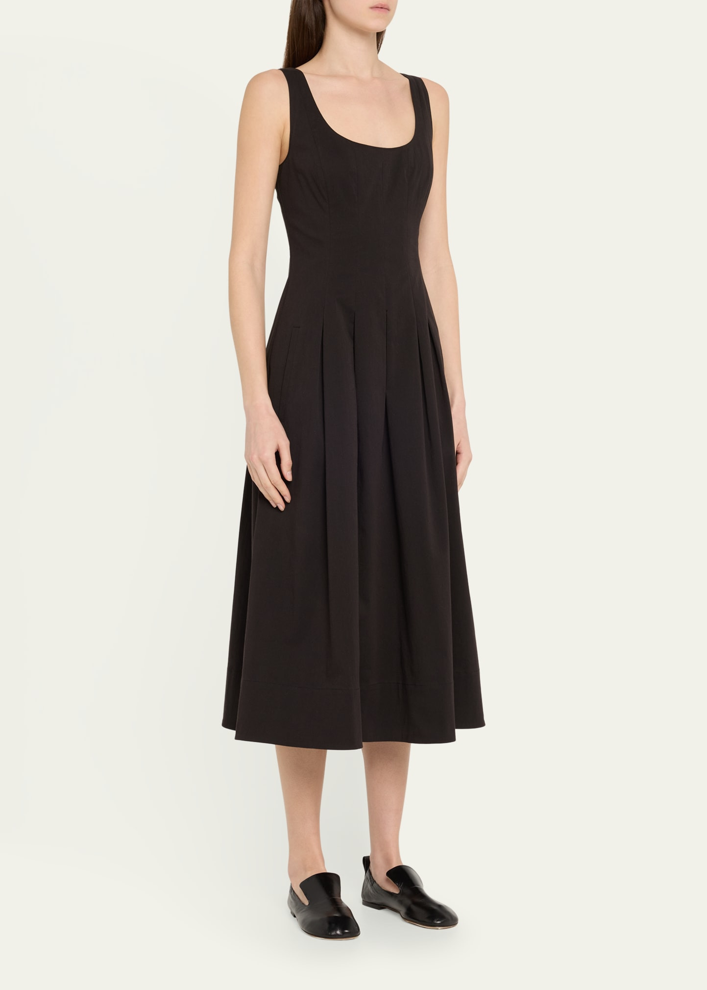 Shelby Pleated A-Line Midi Dress - 4