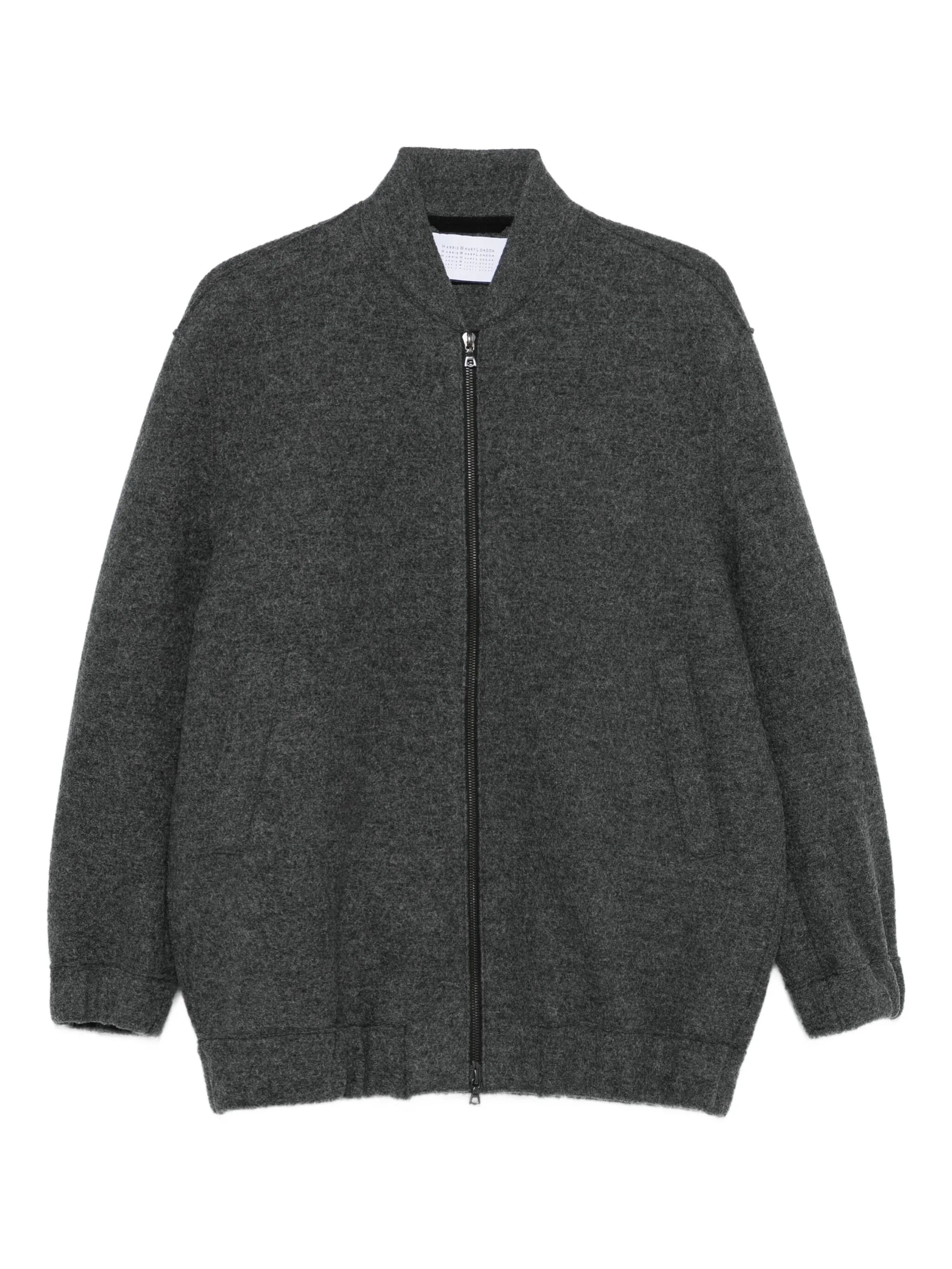 Harris Wharf London Zip-front Bomber Jacket - 1