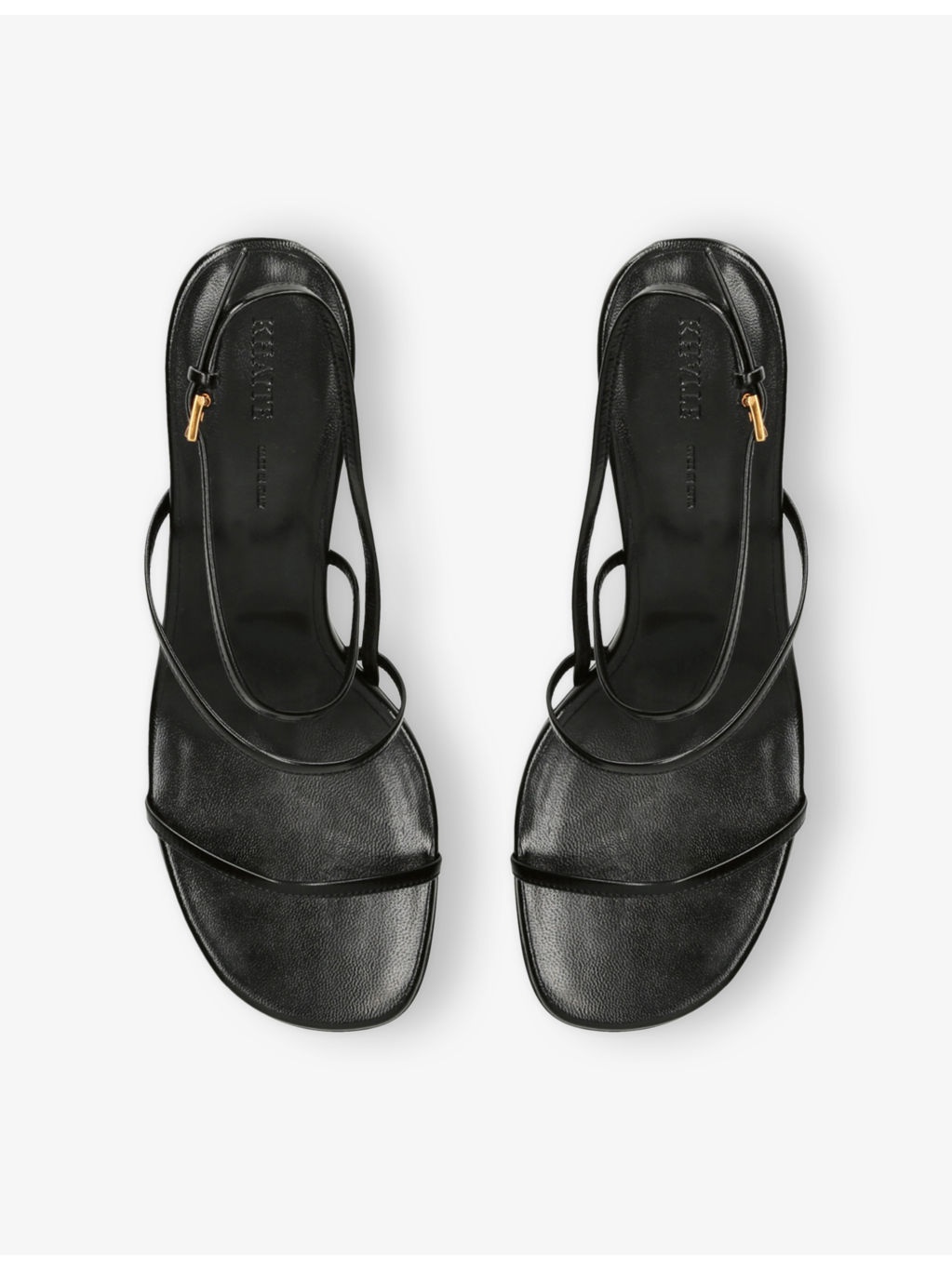 Loop Heeled Leather Sandals - 2