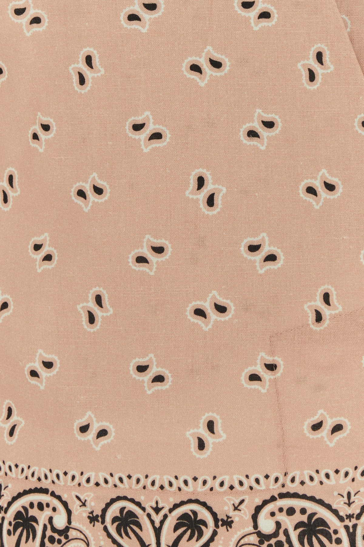 Printed linen blend shorts - 3