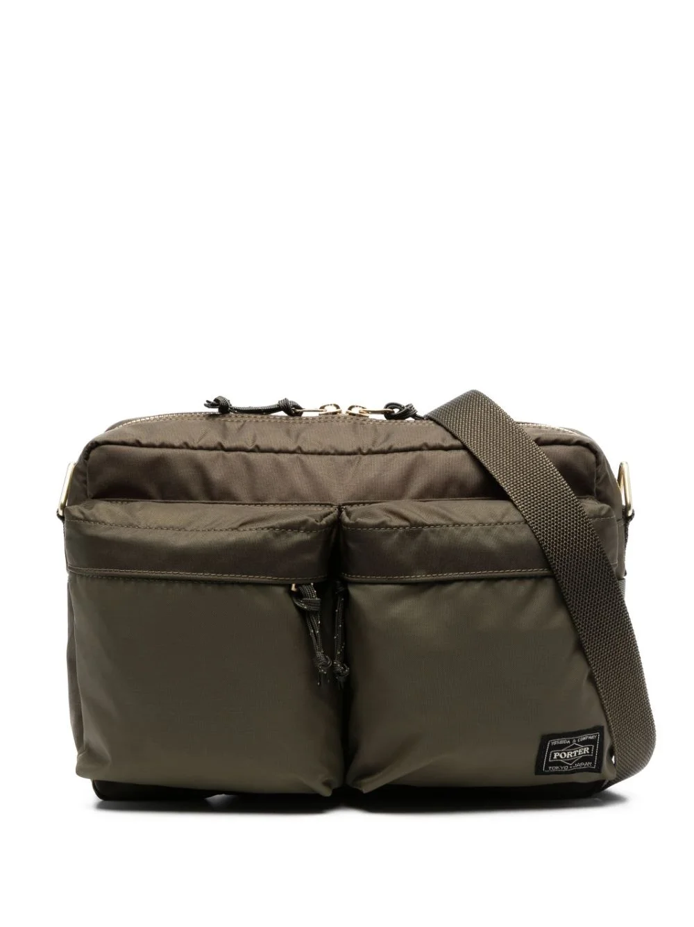 logo-patch messenger bag - 1