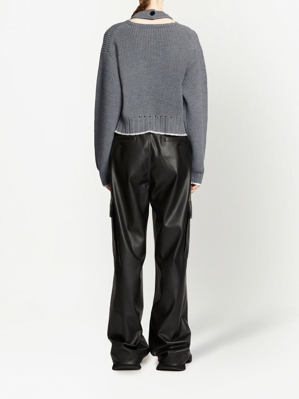 Cashfeel cut-out detail jumper - 4