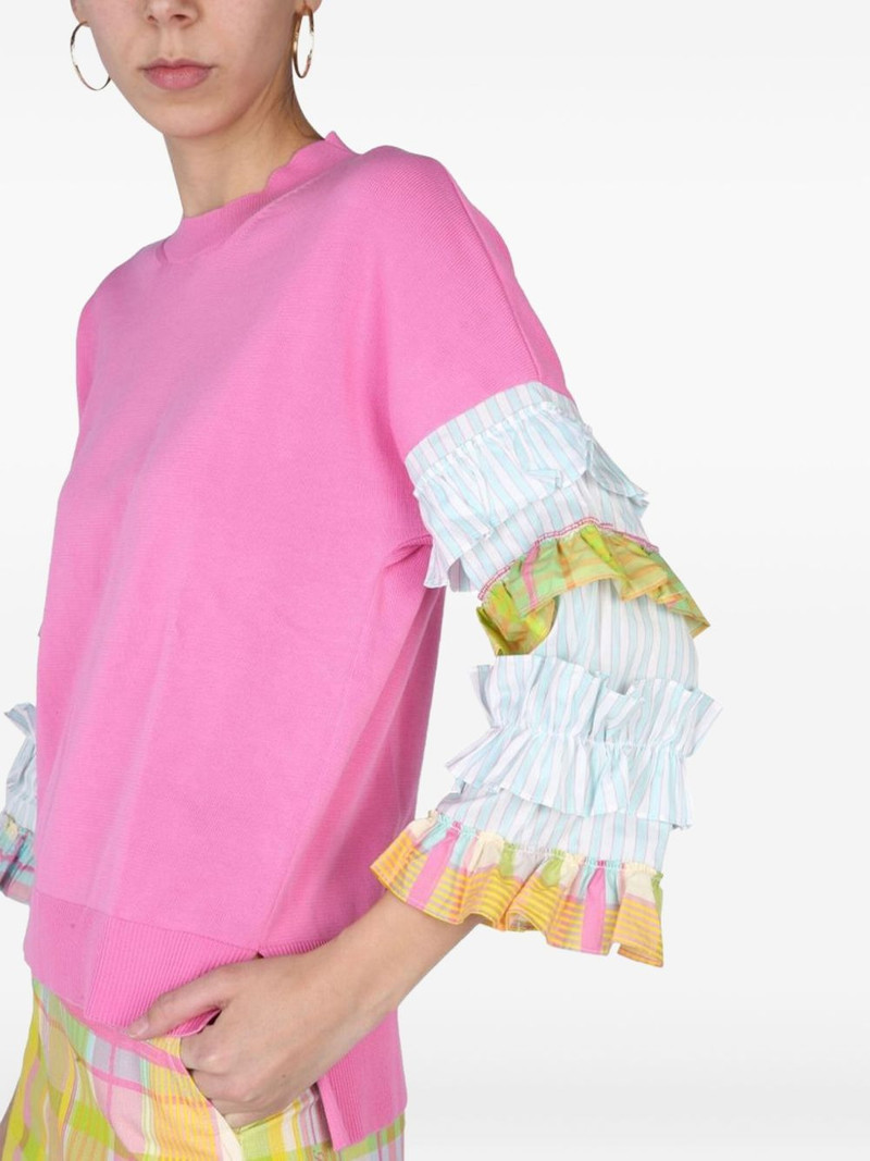ruffled-sleeve sweater 4