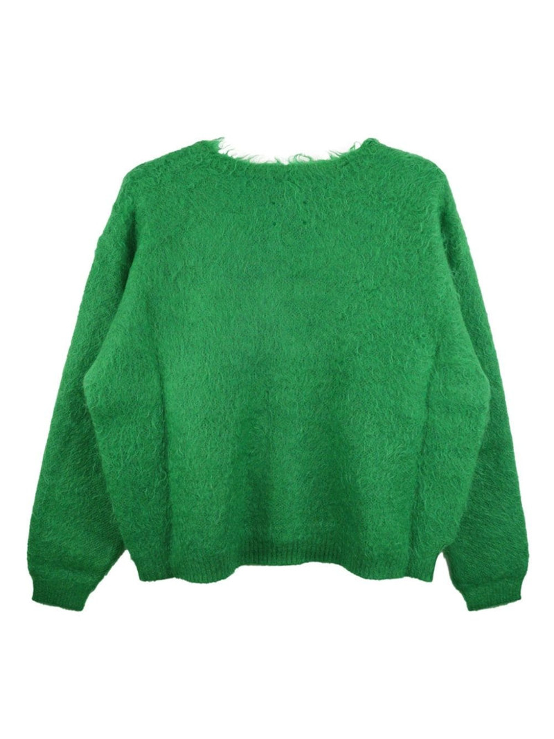 SAINT M×××××× mohair-blend cardigan outlook