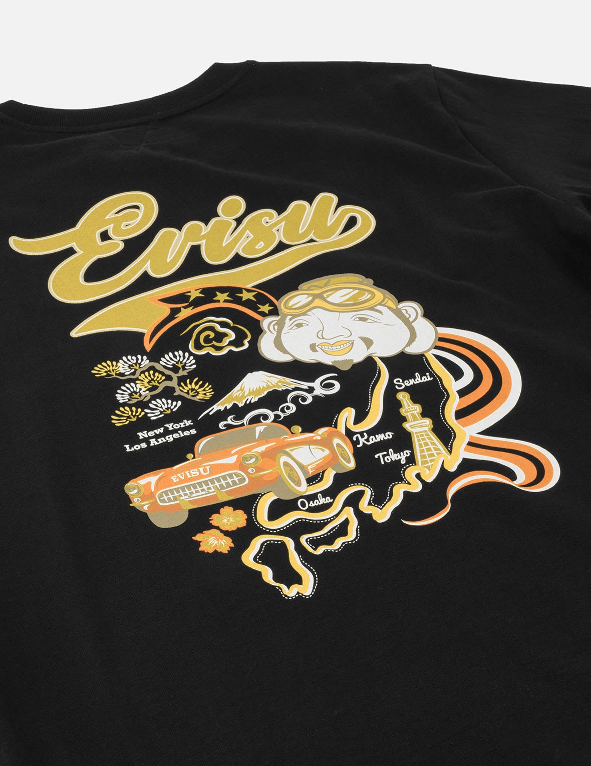 Godhead and Map Print Regular Fit T-Shirt - 3