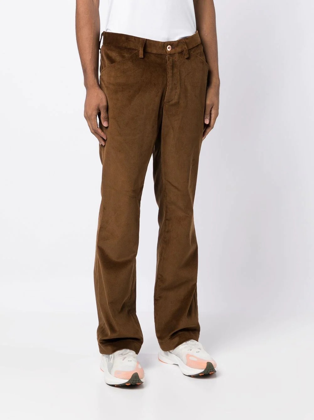 wide-leg corduroy trousers - 3