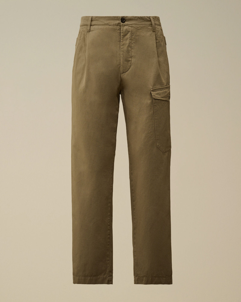 Cotton Gabardine Loose Cargo Pants 1