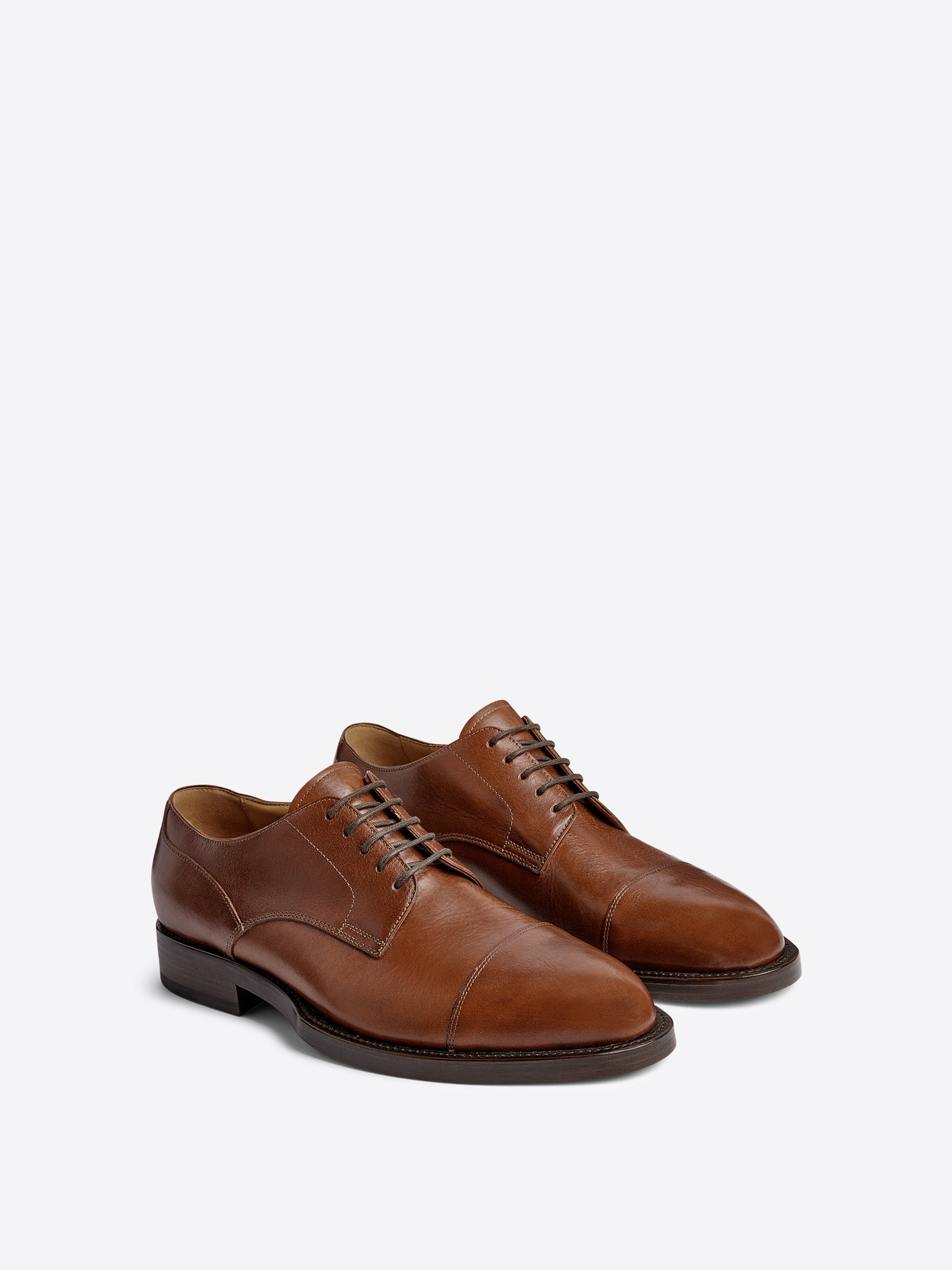 LEATHER DERBY SHOES - 3