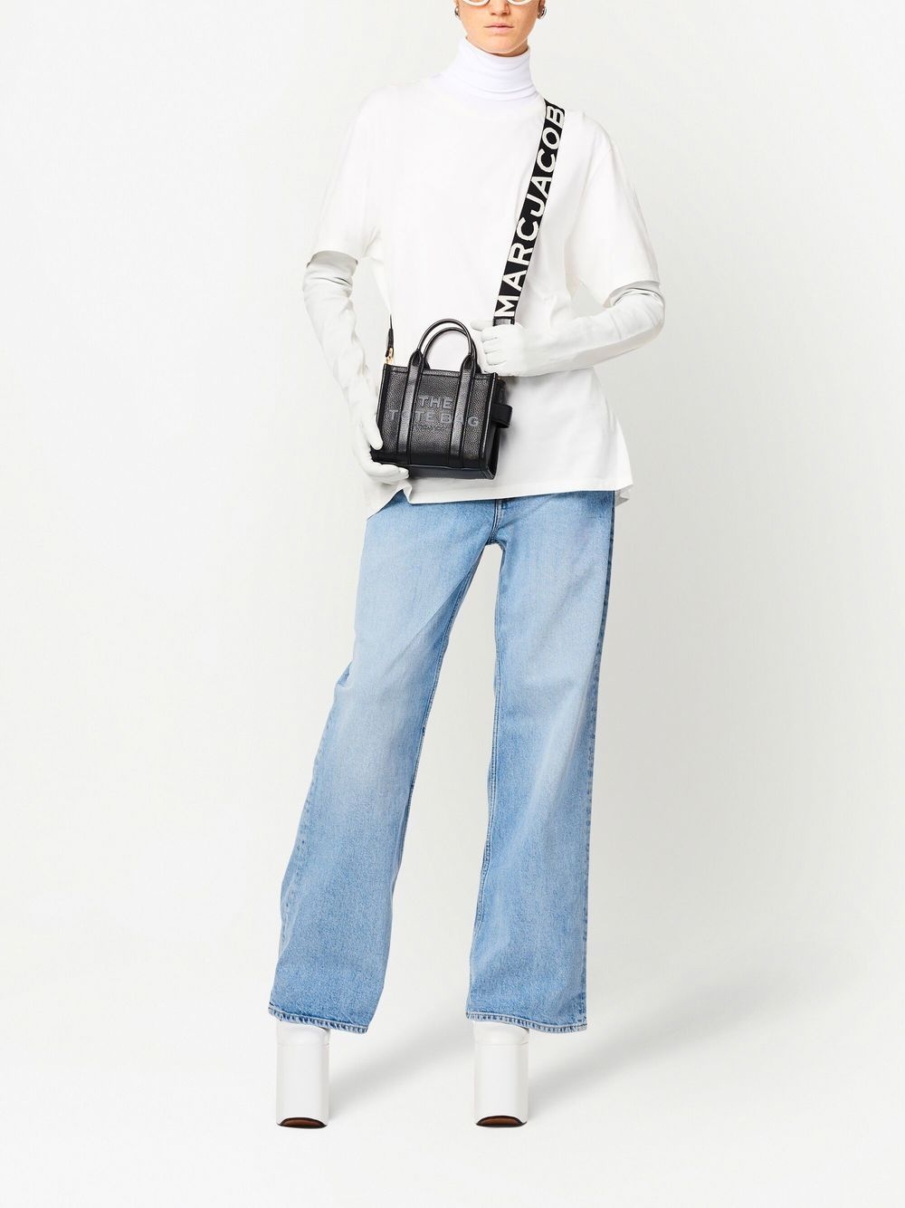 logo-print bag strap - 3