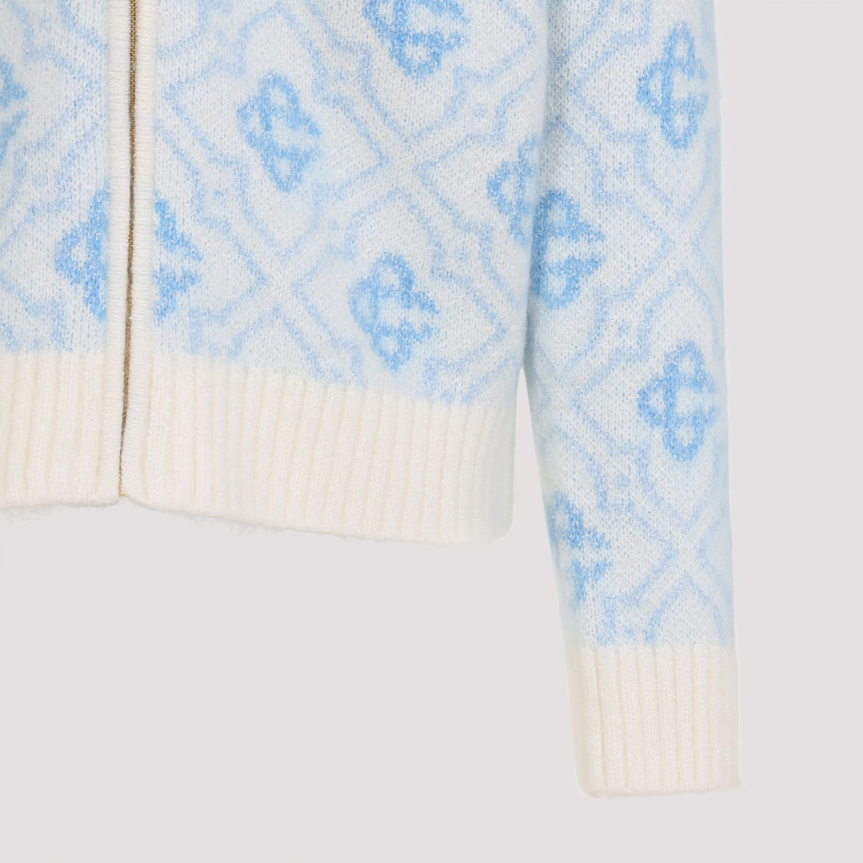 Casablanca Monogram Zip Up Sweater Men - 3