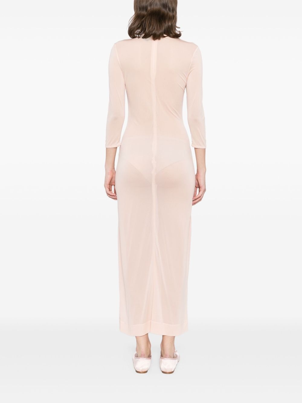 ballet mesh column dress - 4