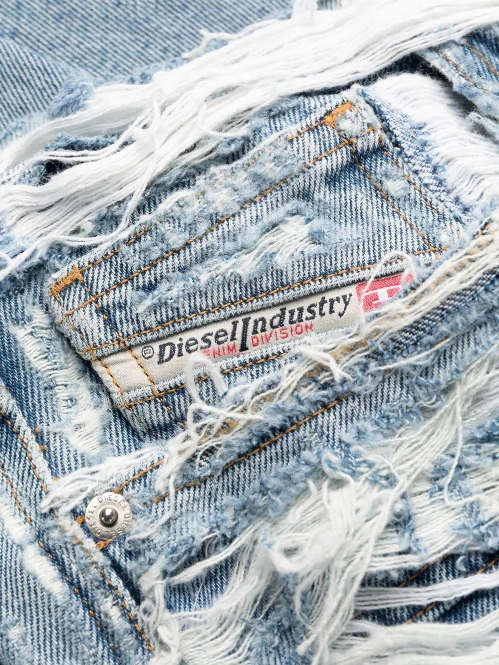 mid-rise ripped-detail jeans - 6