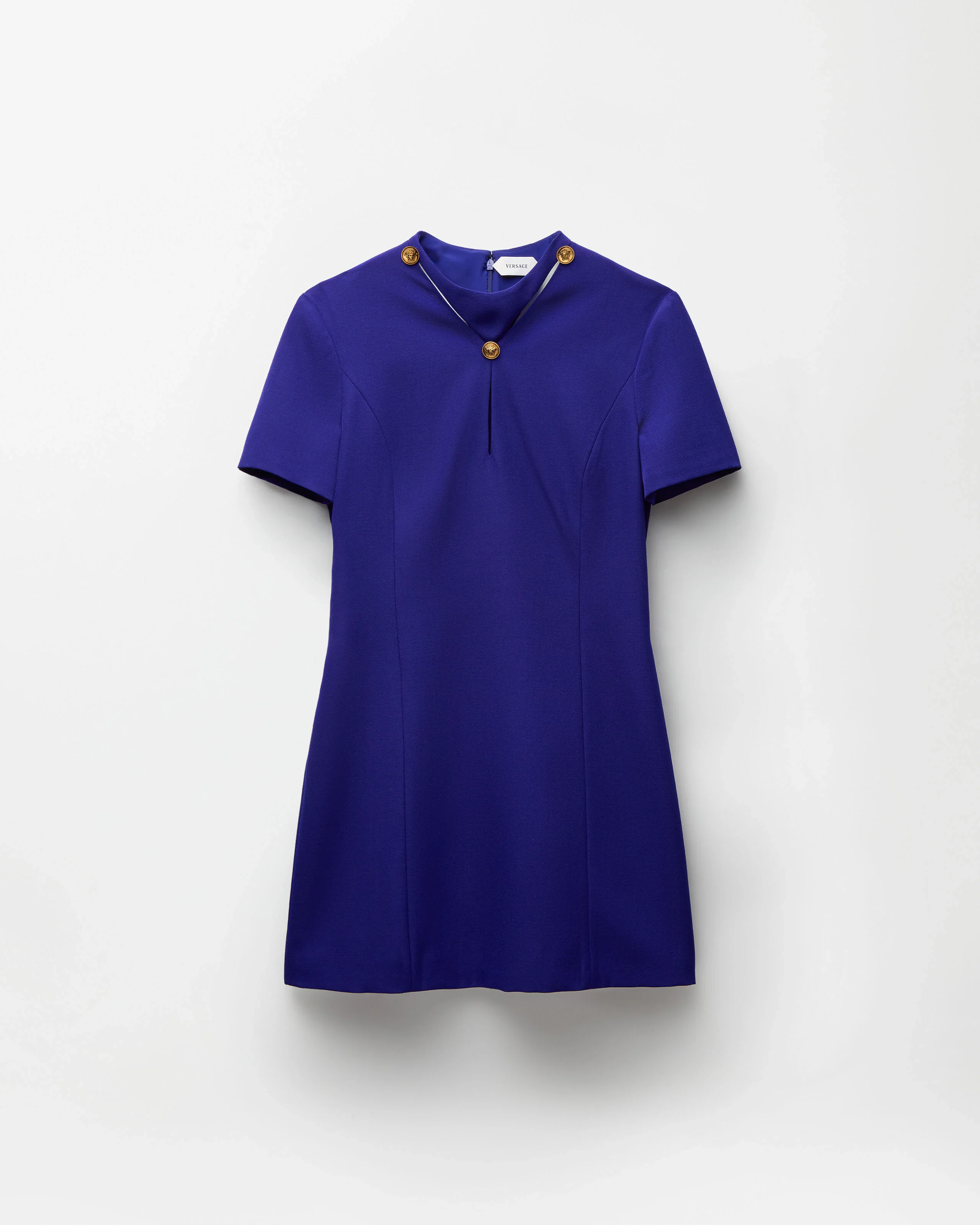 Grain de Poudre Wool Mini Dress - 1