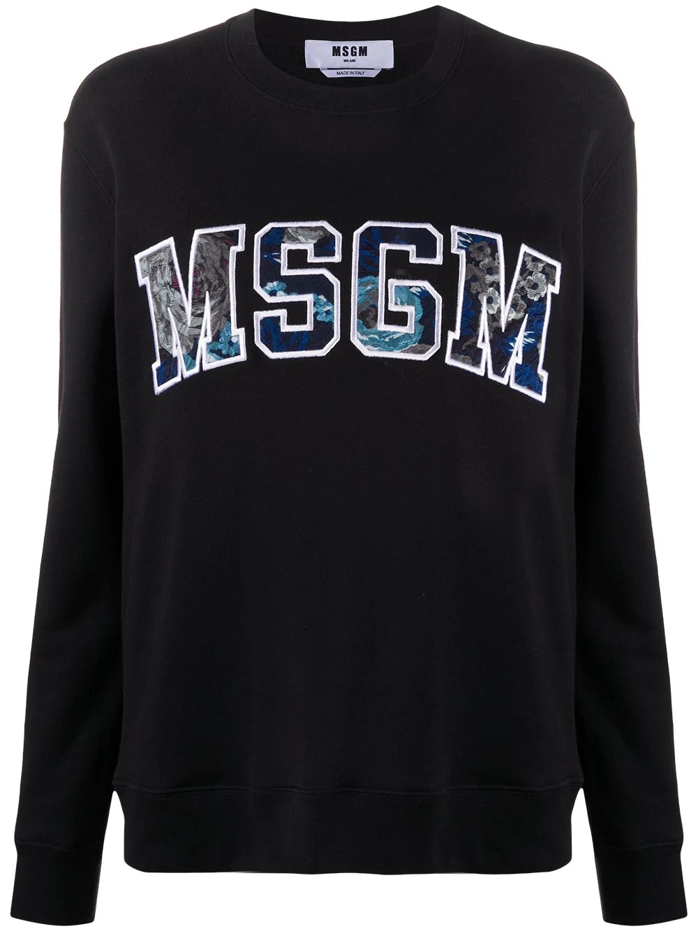 logo-patch sweatshirt - 1