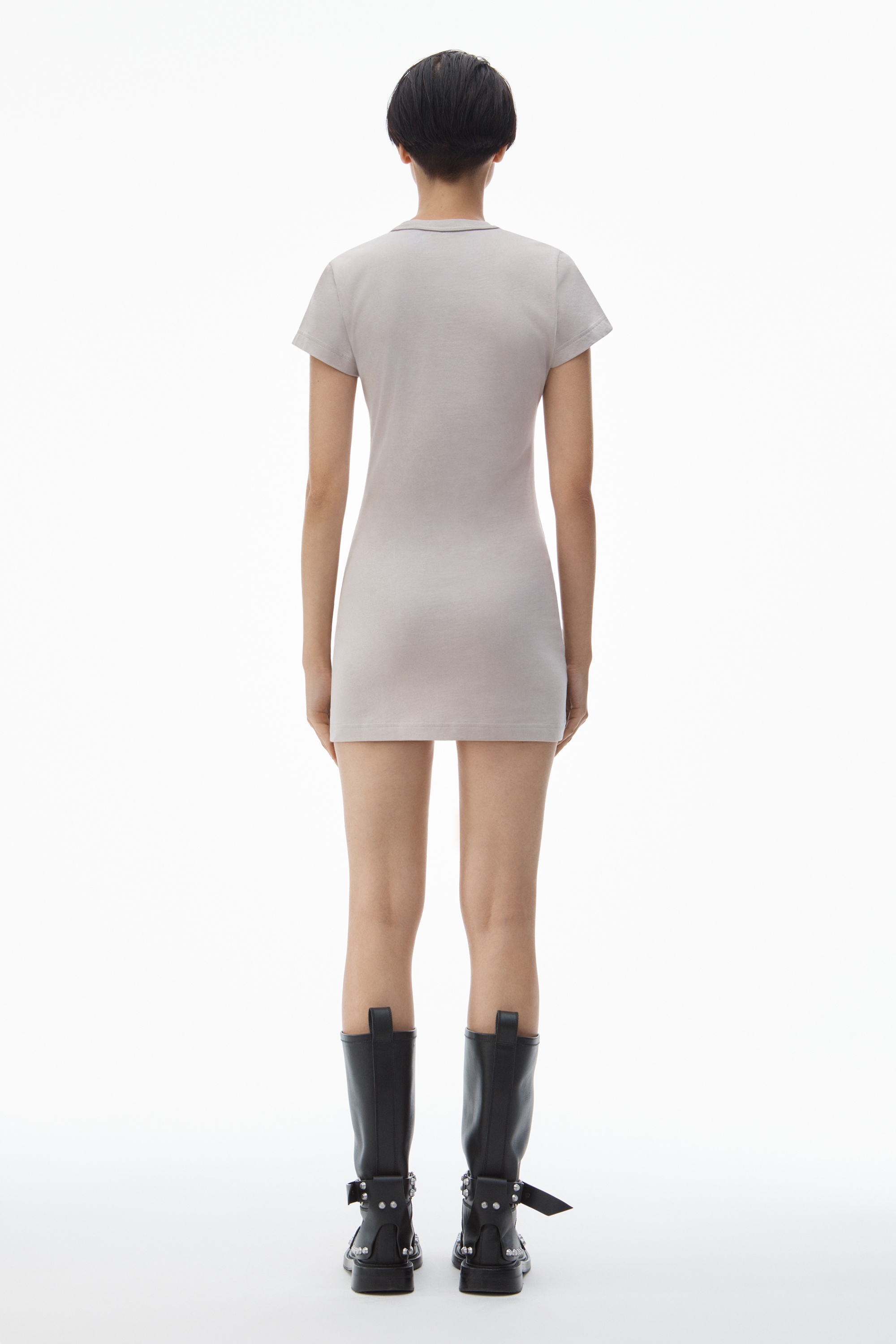 blade logo-embossed minidress in cotton - 4