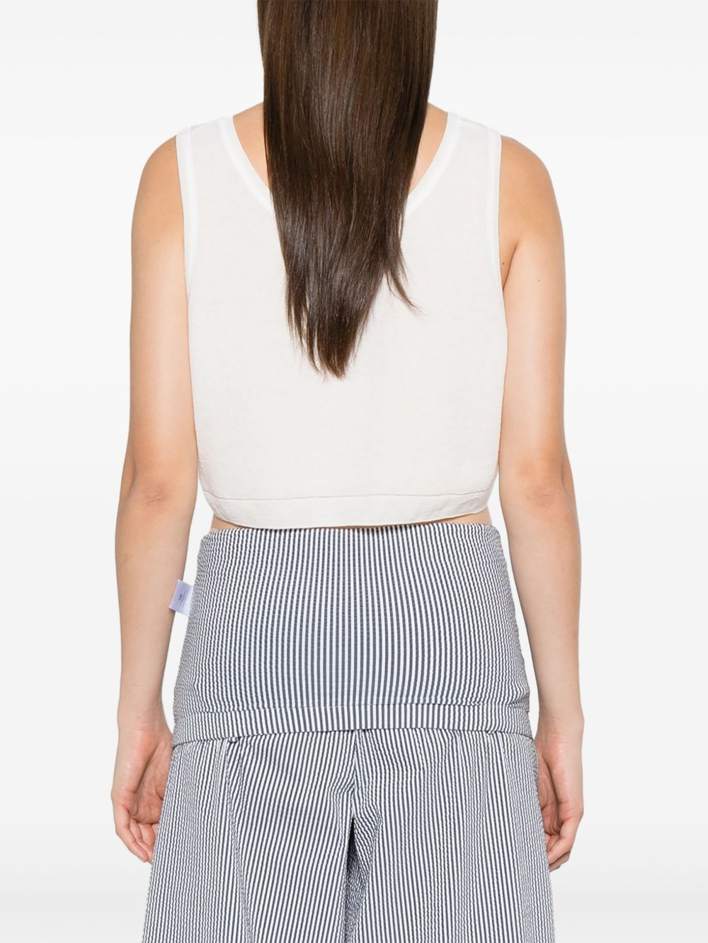 sleeveless cropped top - 4
