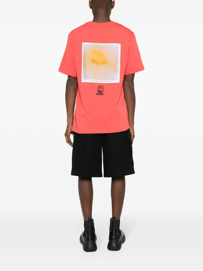 OAMC graphic-patch cotton T-shirt outlook
