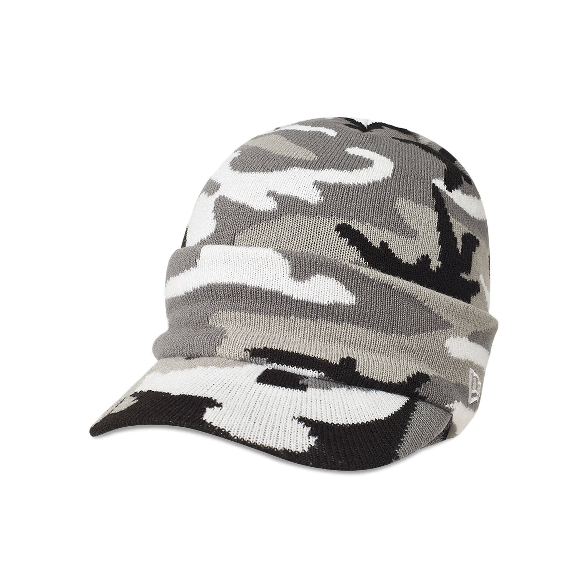 Palace New Era Peak Beanie 'Grey Camo' - 1